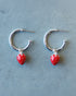 Silver Strawberry Fields Forever Earrings