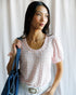 Scoop Neck Scallop Tee