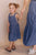 Shay Overall Dress in Denim Blue - Kids