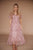 Tayla Midi Lace Dress in Orchid Pink