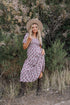 Tayla Dress in Taupe Purple