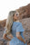 Tayla Linen Dress in Sky Blue