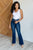 Mavis High Rise Side Seam Detail Flare Jeans