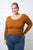 Bring in the Basics Seamless Reversible V-Neck Caramel