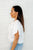 Classy As Heck Eyelet Front Tie Top in Off White