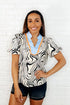 Don't Want to Wait Zebra Print Top