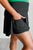 Full Force V Shaping High-Waist Skort in Black