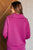 Hamptons Travel Half Zip Pullover in Magenta