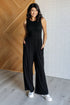 Hilary Wide Leg Jumpsuit in Black