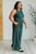 Hilary Wide Leg Jumpsuit in Green