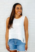 Keep it Cool or Crash Out Tank in Off White
