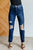 Montana High Rise Rigid Magic Distressed Straight Jeans