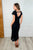 On the Town Lace Scoop Neck Dress in Black