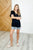 Plain and Sassy V-Neck Tee in Black