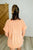 Plain and Sassy V-Neck Tee in Champagne Peach