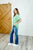 Plain and Sassy V-Neck Tee in Mint Green