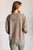 Quick Fix Mineral Wash Crew Neck Pullover in Mocha