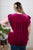 Velveteen Queen Blouse in Magenta