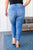 Amanda High Rise Pull on Release Hem Skinny Jeans