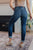 Amber Mid Rise Cuffed Slim Fit Jeans