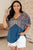 Greece Lightning V-Neck Blouse