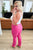 Tanya Control Top Faux Leather Pants in Hot Pink