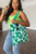 Lazy Daisy Knit Bag in Green