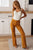 Melinda High Rise Control Top Flare Jeans in Marigold